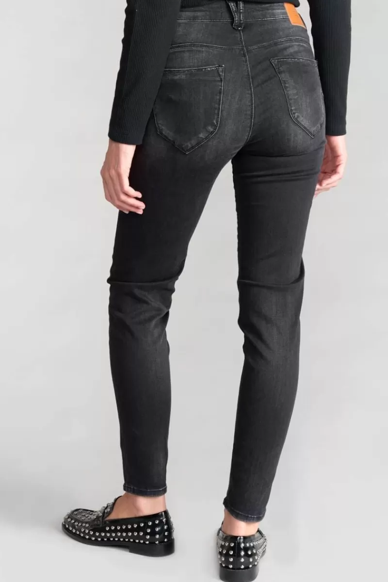 Le Temps des Cerises Coupe Slim-Acya Pulp Slim Taille Haute 7/8Eme Jeans Noir N°1 Black / Black