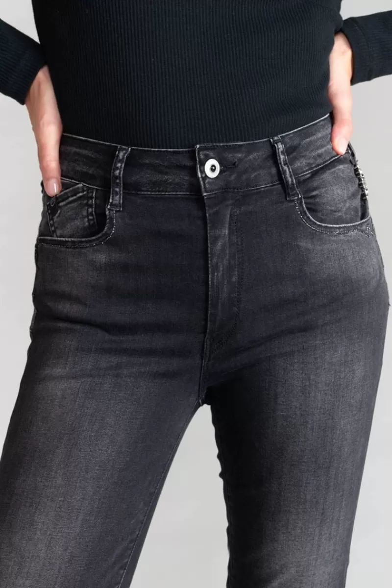 Le Temps des Cerises Coupe Slim-Acya Pulp Slim Taille Haute 7/8Eme Jeans Noir N°1 Black / Black