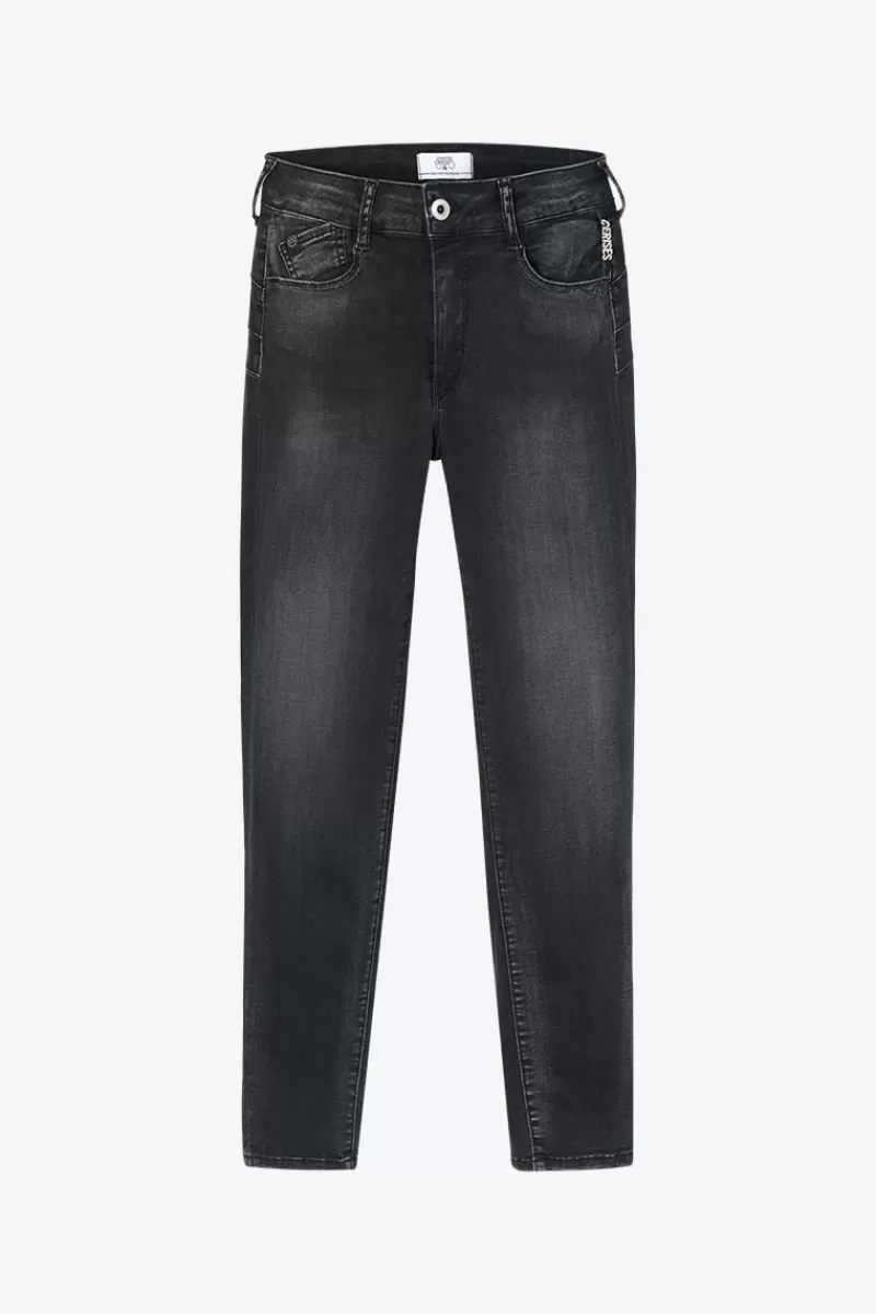 Le Temps des Cerises Coupe Slim-Acya Pulp Slim Taille Haute 7/8Eme Jeans Noir N°1 Black / Black