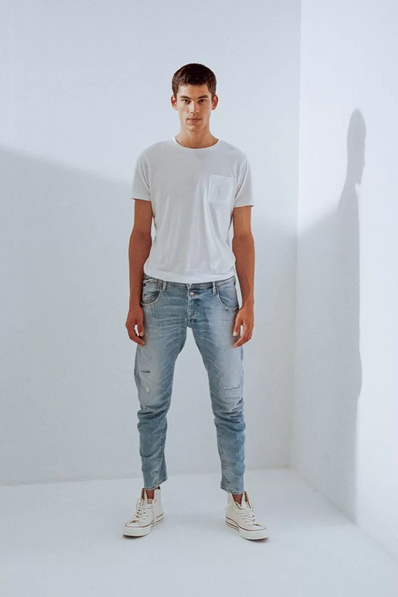 Le Temps des Cerises Coupe Tapered-Alost Tapered Arque Jeans Bleu N°5 Blue