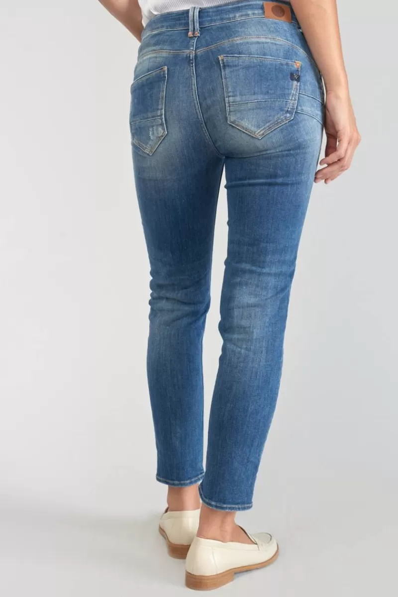 Le Temps des Cerises Coupe Slim-Anil Pulp Slim Taille Haute 7/8Eme Jeans Destroy Bleu N°3 Blue