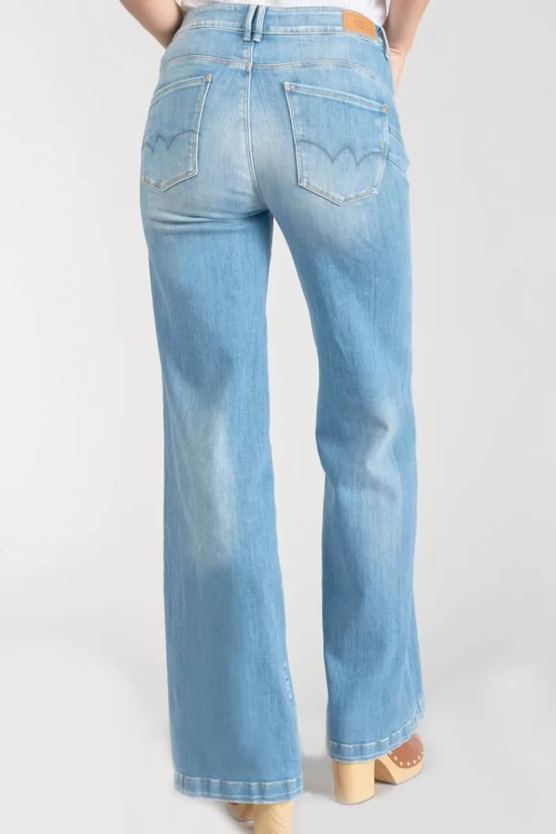 Le Temps des Cerises Taille Haute-Axis Pulp Flare Taille Haute Jeans Bleu N°4 Blue