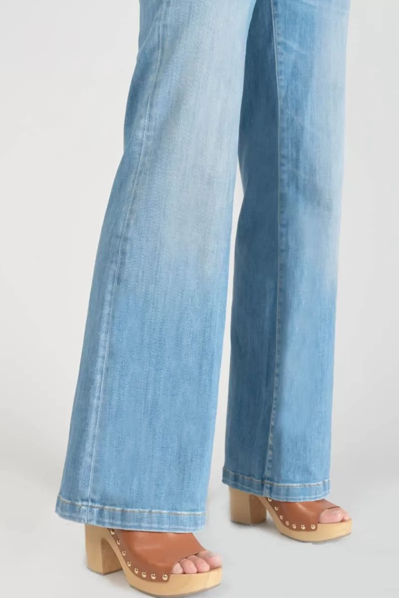 Le Temps des Cerises Taille Haute-Axis Pulp Flare Taille Haute Jeans Bleu N°4 Blue