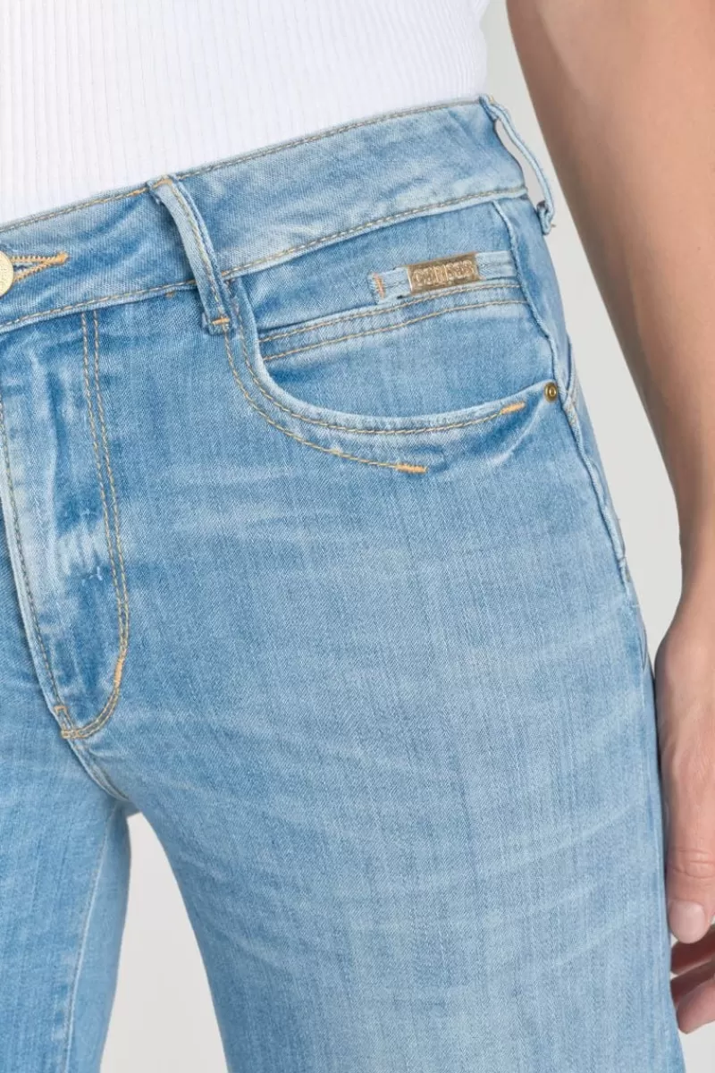 Le Temps des Cerises Taille Haute-Axis Pulp Flare Taille Haute Jeans Bleu N°4 Blue