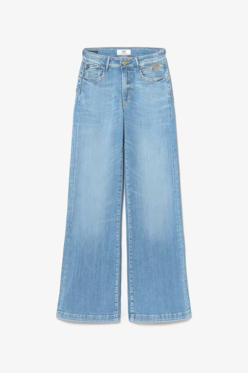 Le Temps des Cerises Taille Haute-Axis Pulp Flare Taille Haute Jeans Bleu N°4 Blue