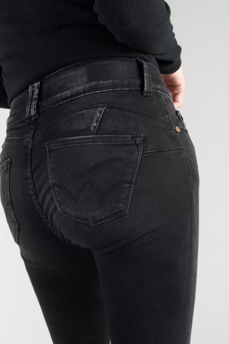 Le Temps des Cerises Coupe Slim-Bari Ultra Pulp Slim Taille Haute 7/8Eme Jeans Noir N°1 Black