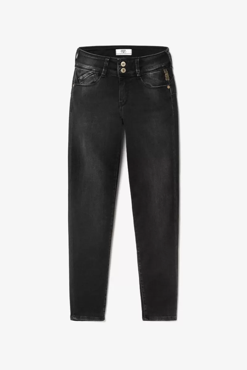 Le Temps des Cerises Coupe Slim-Bari Ultra Pulp Slim Taille Haute 7/8Eme Jeans Noir N°1 Black
