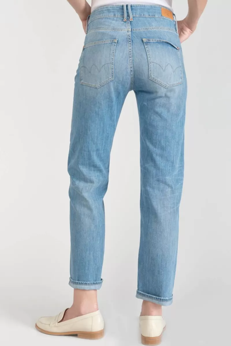 Le Temps des Cerises Coupe Regular-Basic 400/18 Mom Taille Haute 7/8Eme Jeans Bleu N°4 Blue
