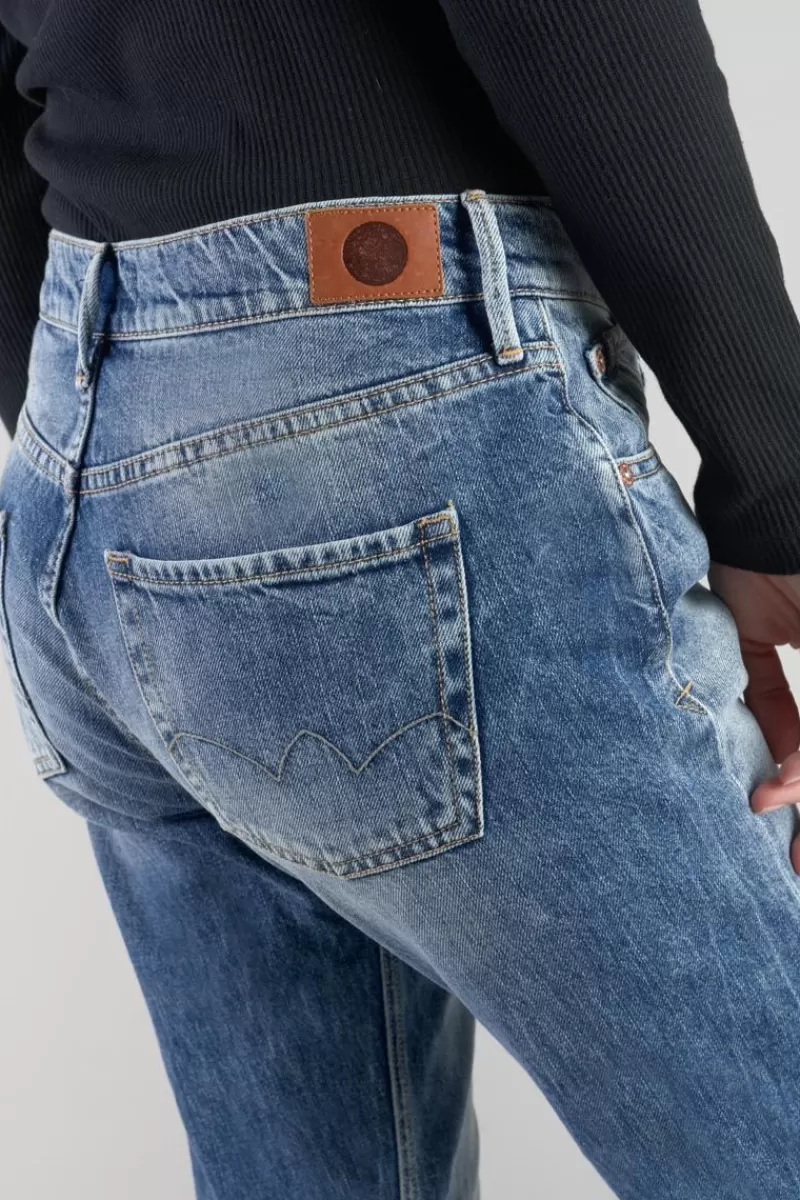 Le Temps des Cerises Coupe Mom-Basic 400/20 Mom Taille Haute 7/8Eme Jeans Bleu N°4 Blue