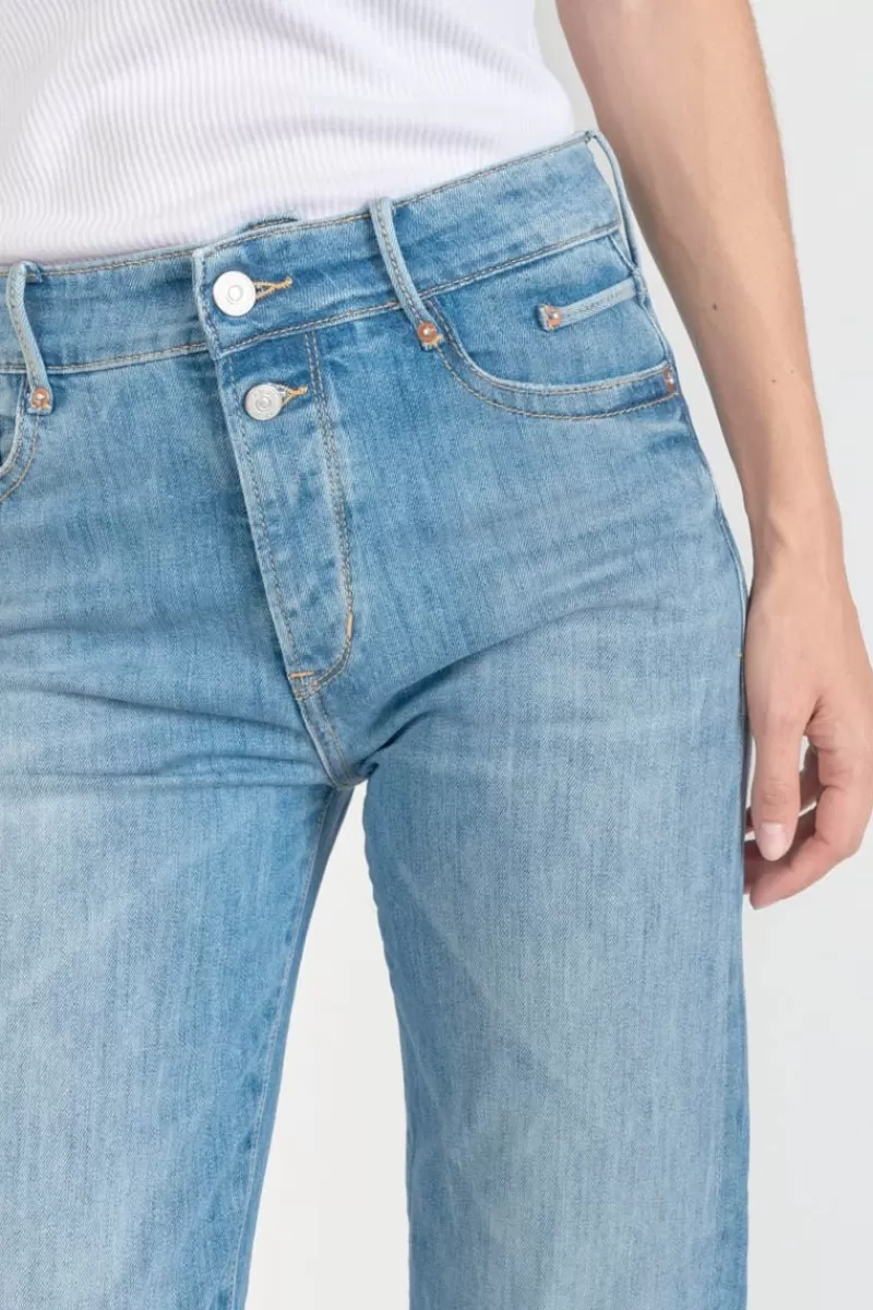 Le Temps des Cerises Coupe Regular-Basic 400/18 Mom Taille Haute 7/8Eme Jeans Bleu N°4 Blue