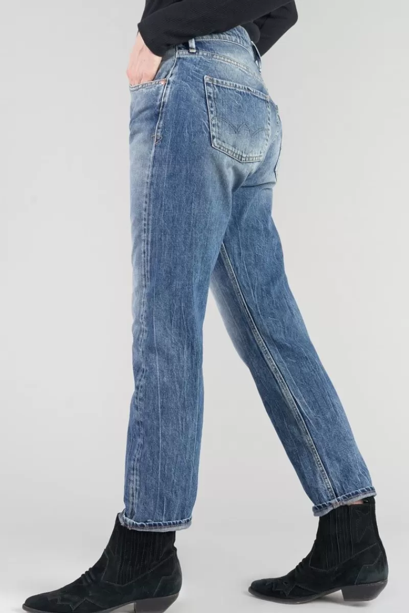 Le Temps des Cerises Coupe Mom-Basic 400/20 Mom Taille Haute 7/8Eme Jeans Bleu N°4 Blue