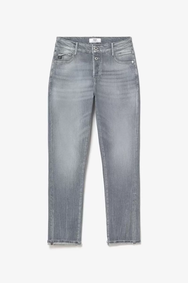 Le Temps des Cerises Coupe Regular-Basic 400/18 Mom Taille Haute 7/8Eme Jeans Gris N°3 Grey