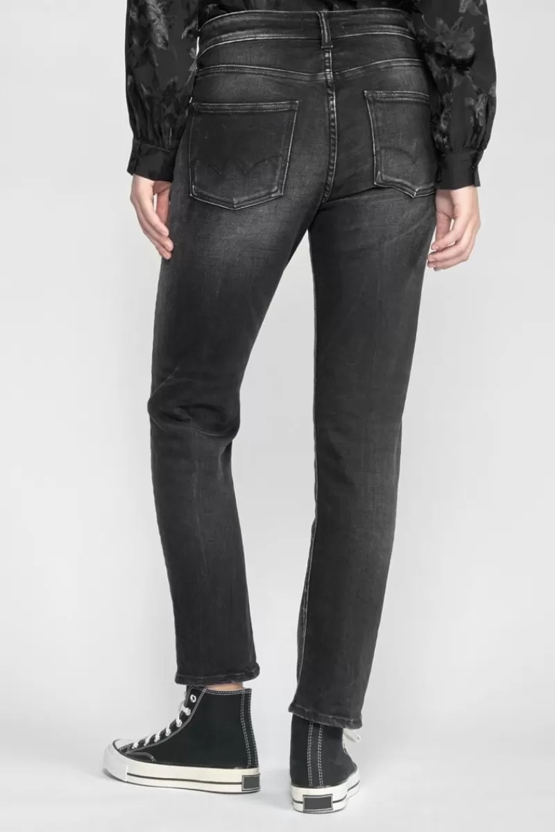 Le Temps des Cerises Coupe Regular-Basic 400/17 Mom Taille Haute 7/8Eme Jeans Noir N°1 Black / Black