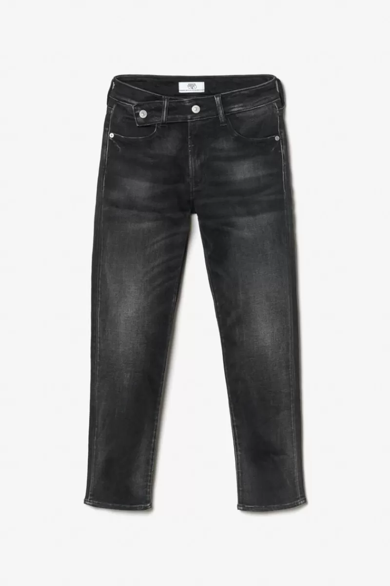 Le Temps des Cerises Coupe Regular-Basic 400/17 Mom Taille Haute 7/8Eme Jeans Noir N°1 Black / Black