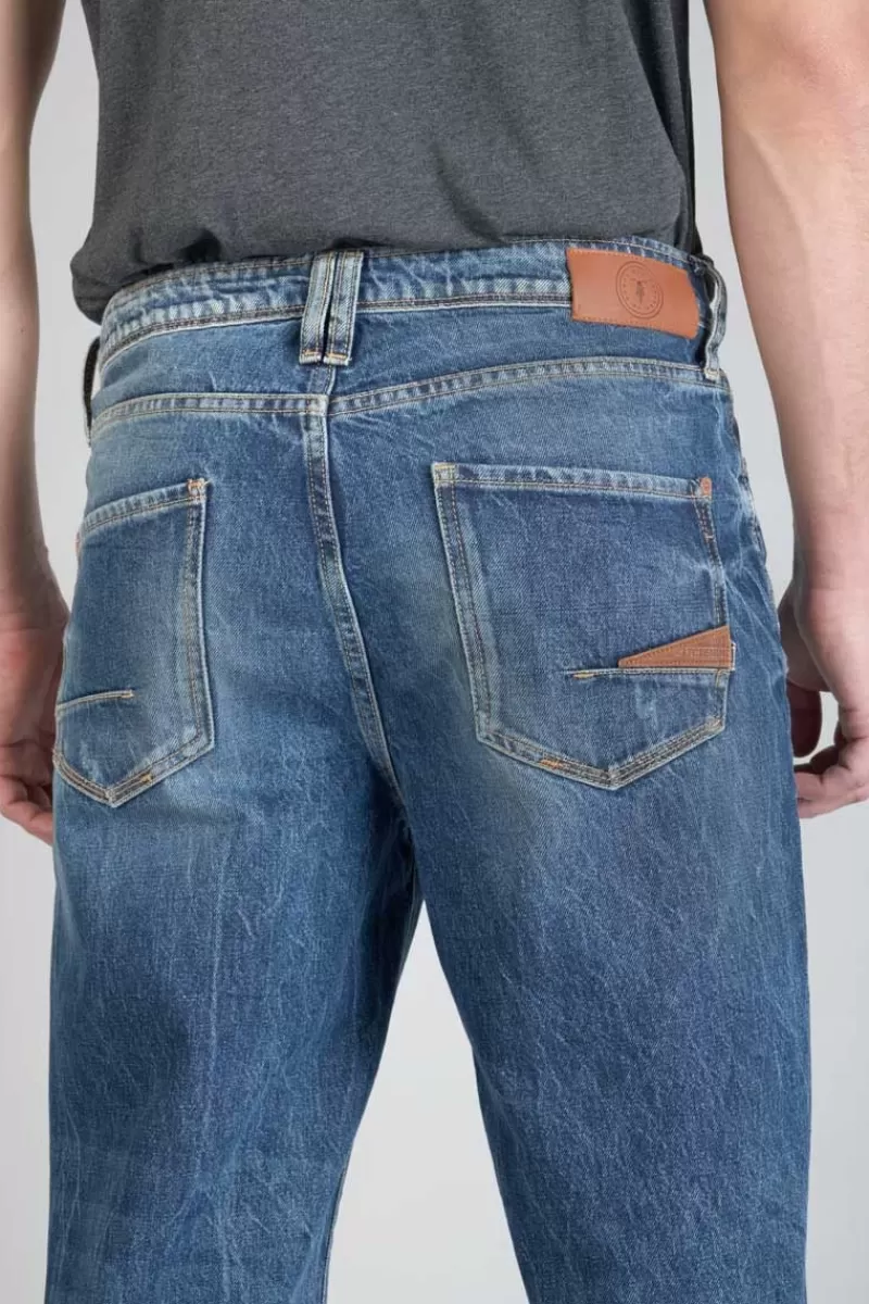 Le Temps des Cerises Coupe Relax-1998 Basic 7/8Eme Jeans Vintage Destroy Bleu N°2 Blue