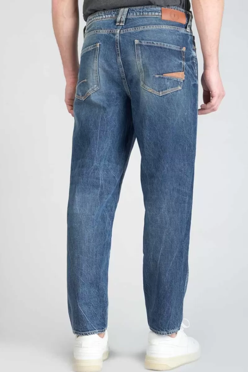 Le Temps des Cerises Coupe Relax-1998 Basic 7/8Eme Jeans Vintage Destroy Bleu N°2 Blue