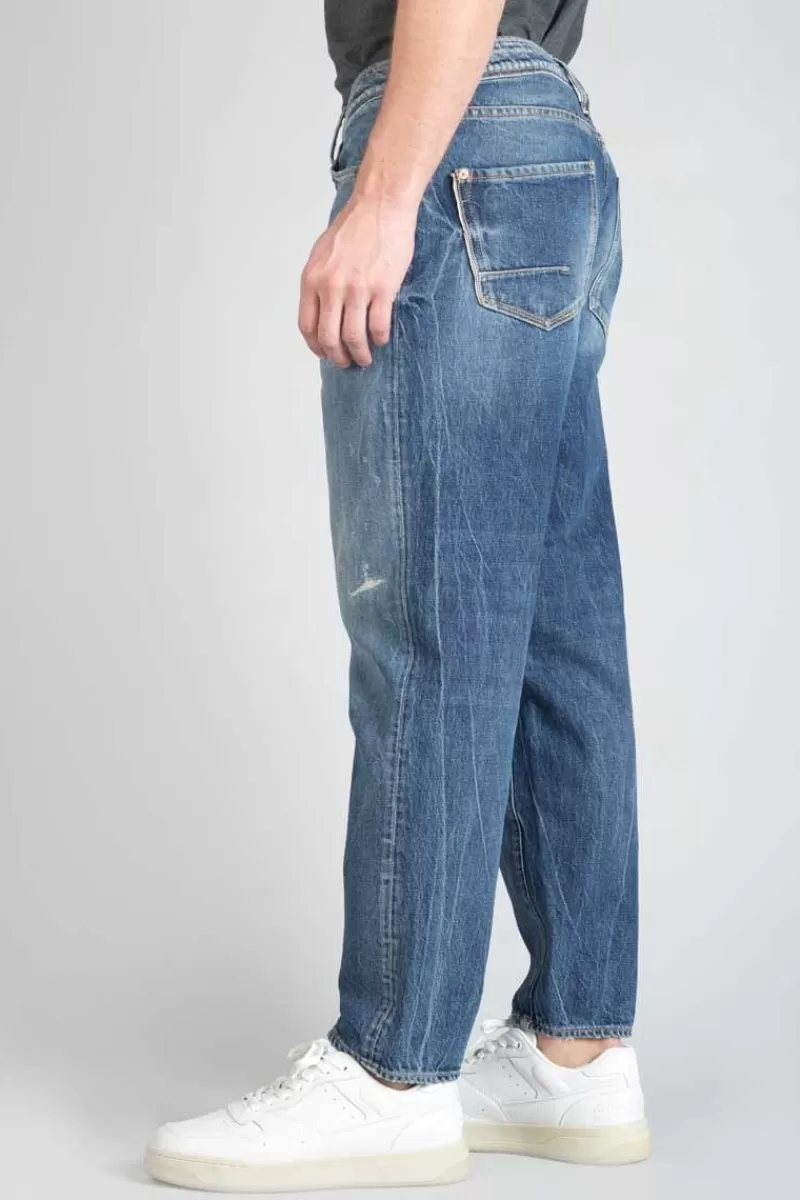 Le Temps des Cerises Coupe Relax-1998 Basic 7/8Eme Jeans Vintage Destroy Bleu N°2 Blue
