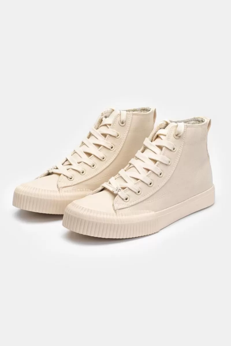 Le Temps des Cerises Chaussures-Baskets Montantes Harlo Beige Mono Off White