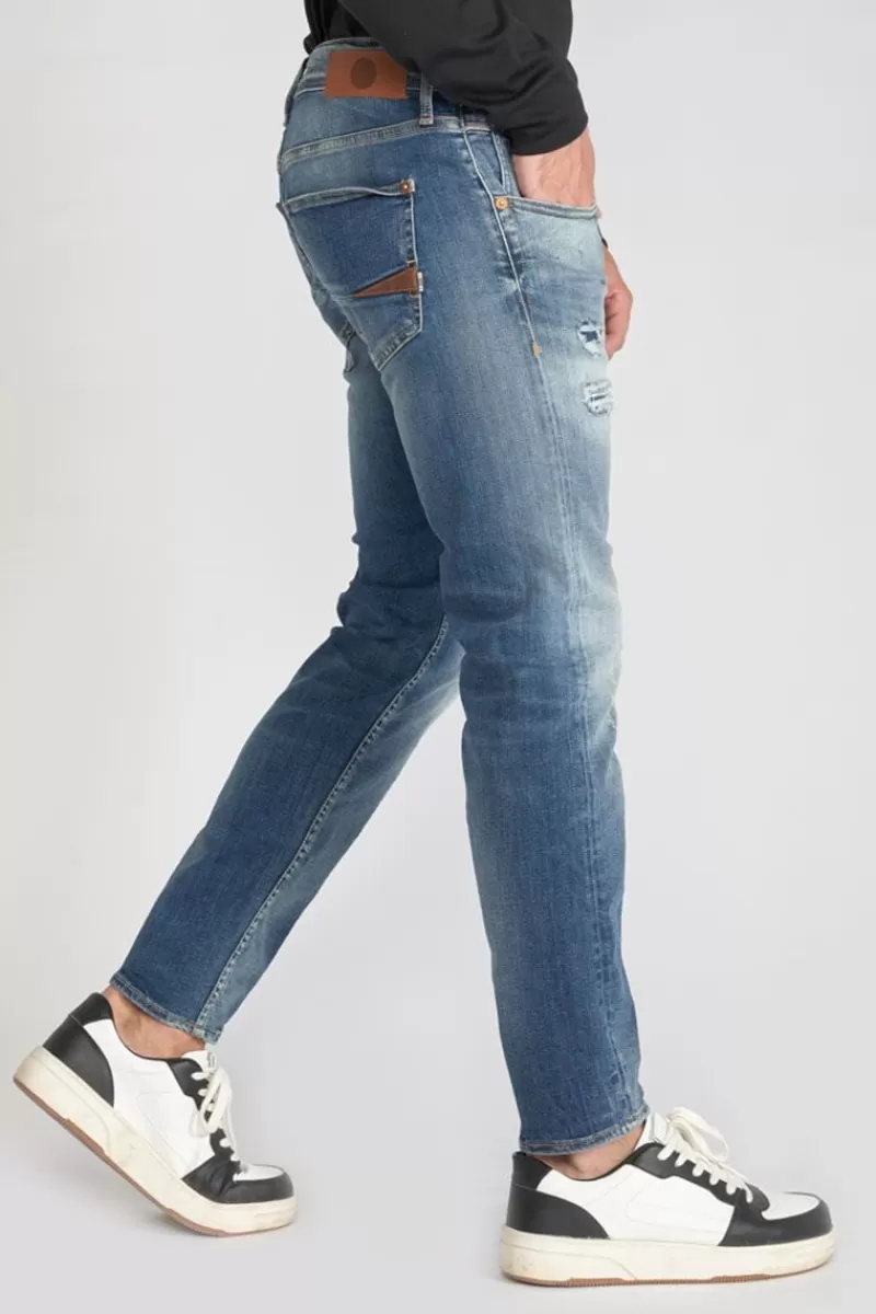 Le Temps des Cerises Coupe Regular Confort-Bellarys 800/12 Regular Jeans Destroy Vintage Bleu N°3 Blue
