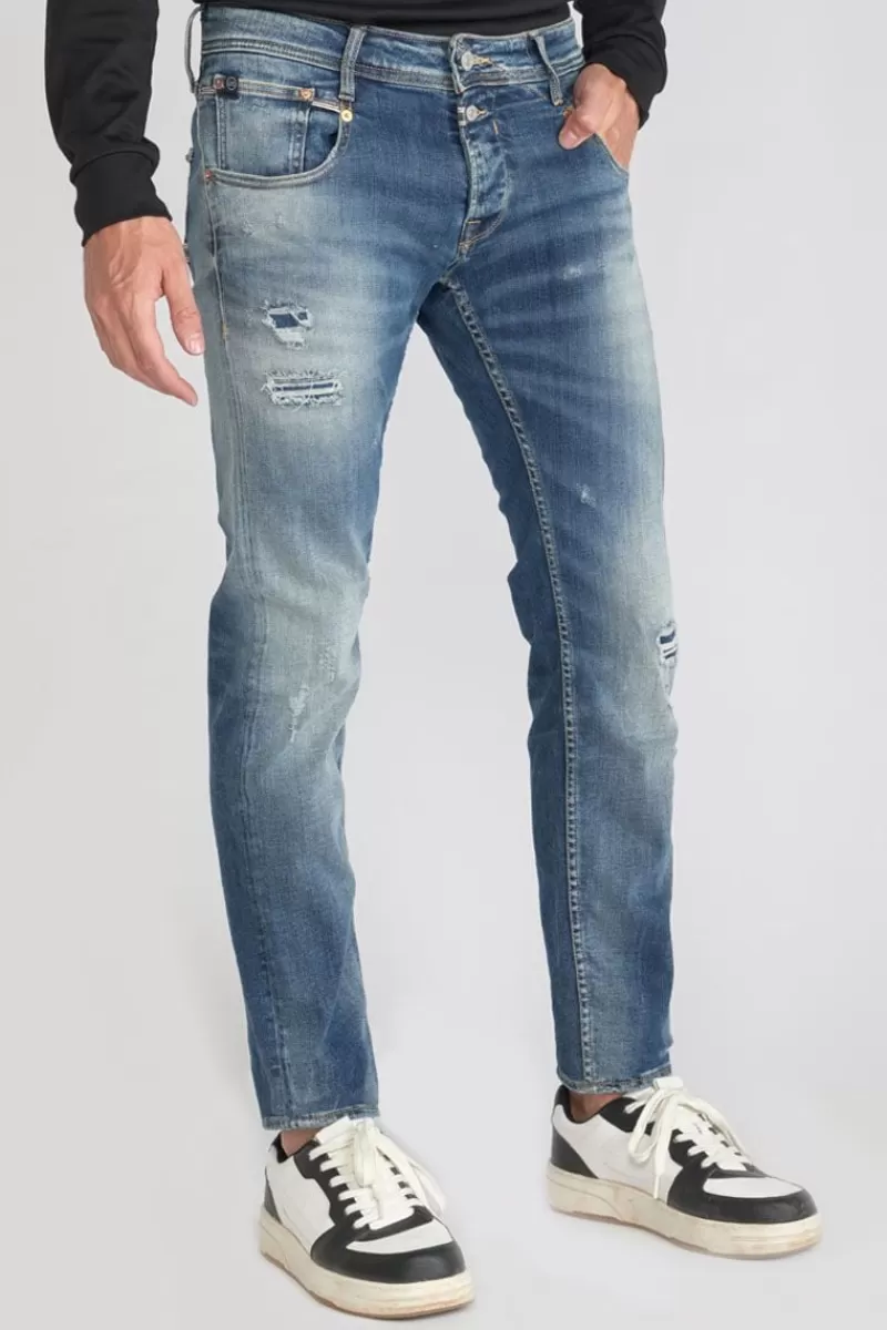 Le Temps des Cerises Coupe Regular Confort-Bellarys 800/12 Regular Jeans Destroy Vintage Bleu N°3 Blue