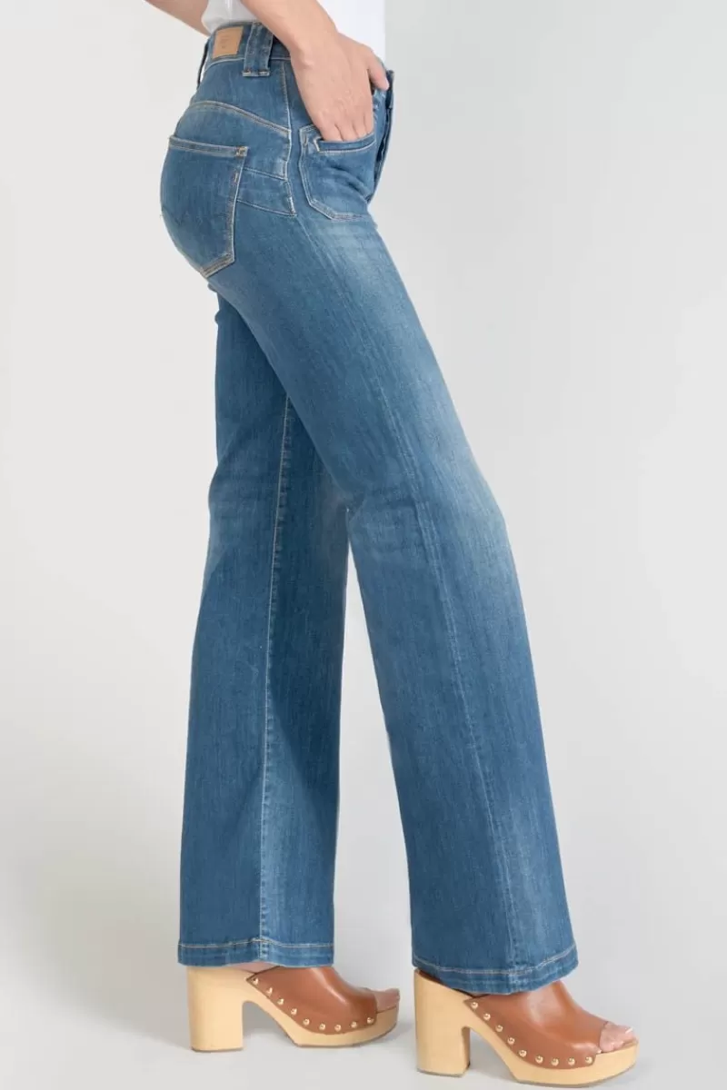 Le Temps des Cerises Taille Haute-Beni Pulp Flare Taille Haute Jeans Bleu N°2 Blue