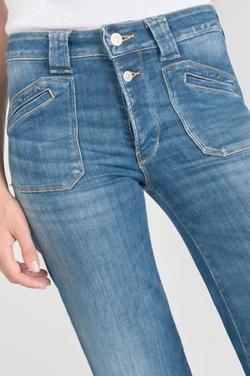 Le Temps des Cerises Taille Haute-Beni Pulp Flare Taille Haute Jeans Bleu N°2 Blue