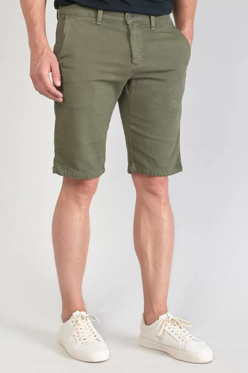 Le Temps des Cerises Shorts & Bermudas-Bermuda Chino Jogg Swoop Kaki Leaf