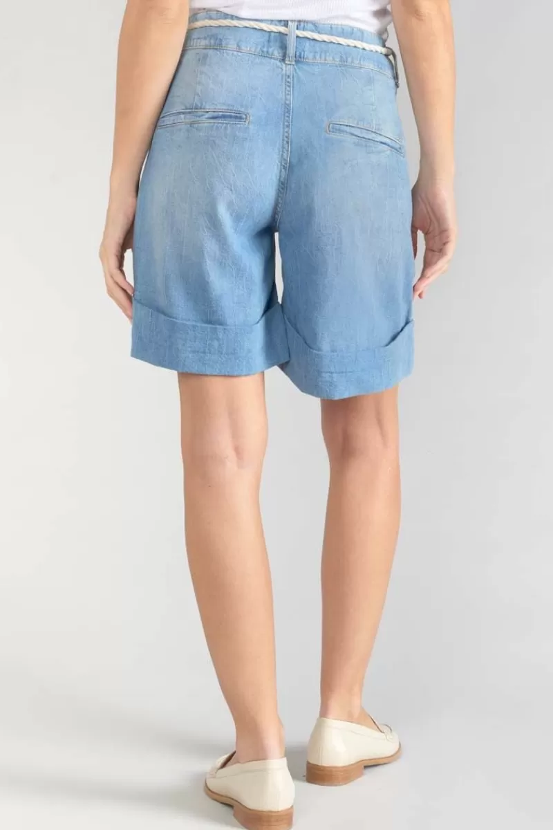 Le Temps des Cerises Jupes & Shorts-Bermuda Hellia En Jeans Bleu Clair Blue