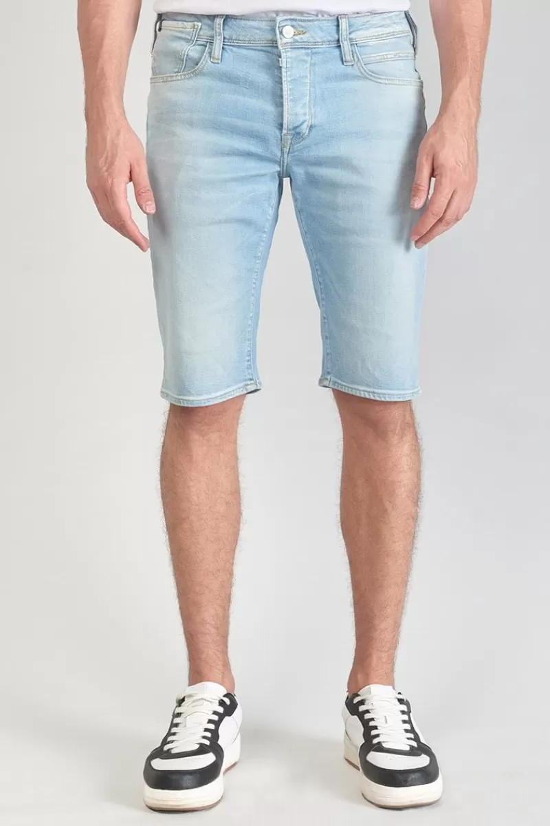 Le Temps des Cerises Bermudas-Bermuda Laredo En Jeans Bleu Clair Delave Blue