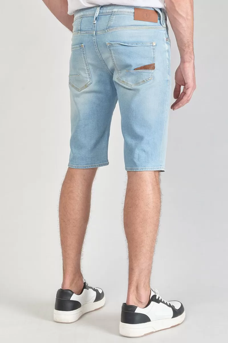 Le Temps des Cerises Bermudas-Bermuda Laredo En Jeans Bleu Clair Delave Blue