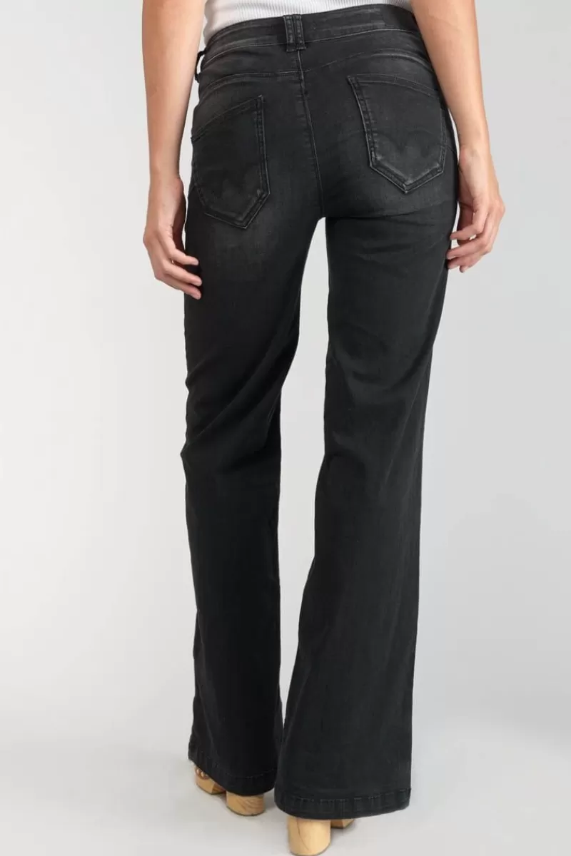 Le Temps des Cerises Taille Haute-Bran Pulp Flare Taille Haute Jeans Noir N°1 Black / Black