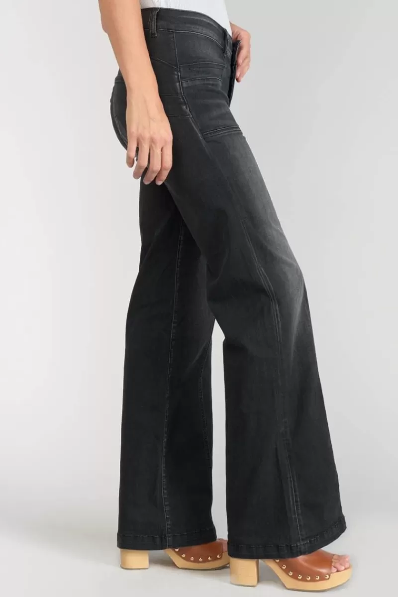 Le Temps des Cerises Taille Haute-Bran Pulp Flare Taille Haute Jeans Noir N°1 Black / Black