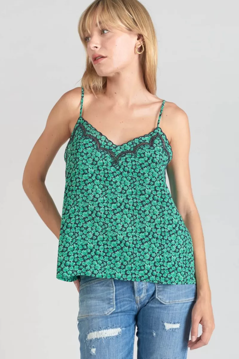 Le Temps des Cerises Tops-Caraco Janna A Motif Vert Tropical