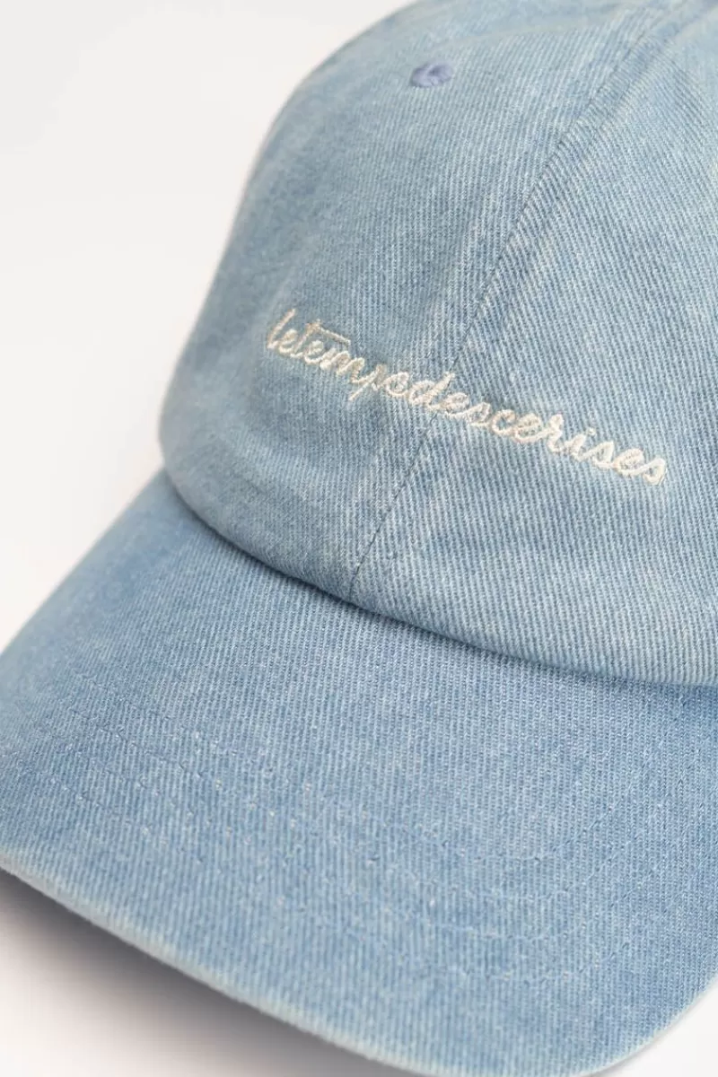 Le Temps des Cerises Chapeaux & Bonnets-Casquette Fannya Bleu Denim Blue Denim