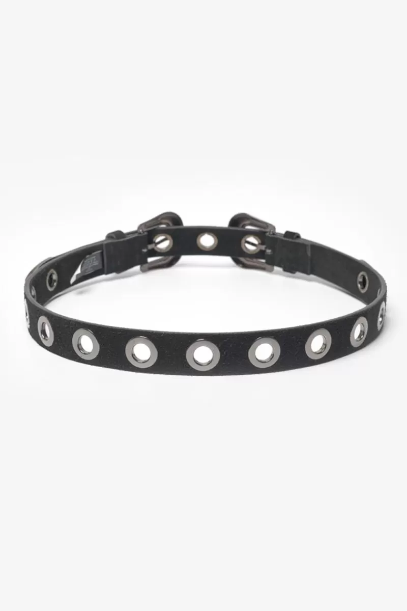 Le Temps des Cerises Ceintures-Ceinture Esera En Cuir Noir Black