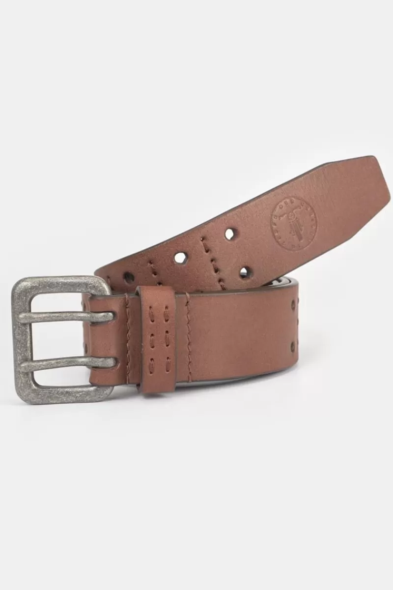 Le Temps des Cerises Ceintures-Ceinture Geles En Cuir Marron Brown