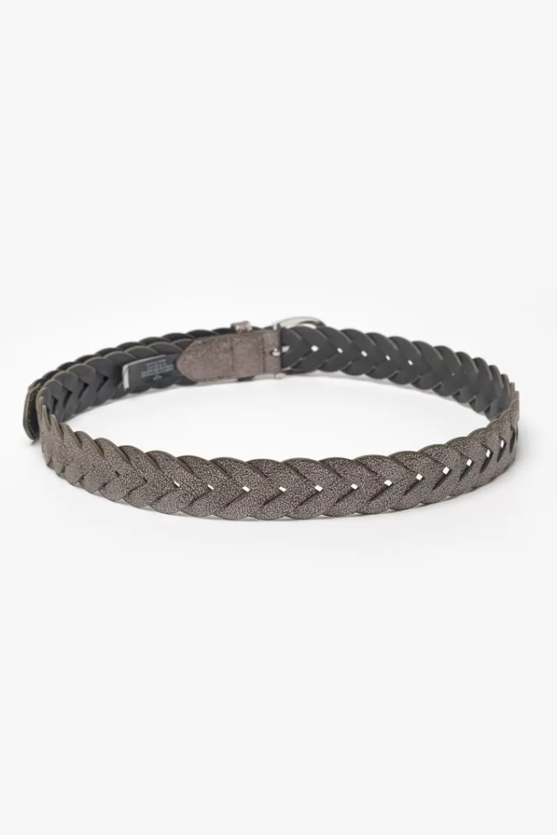 Le Temps des Cerises Ceintures-Ceinture Kebir Argentee Tressee Gunmetal