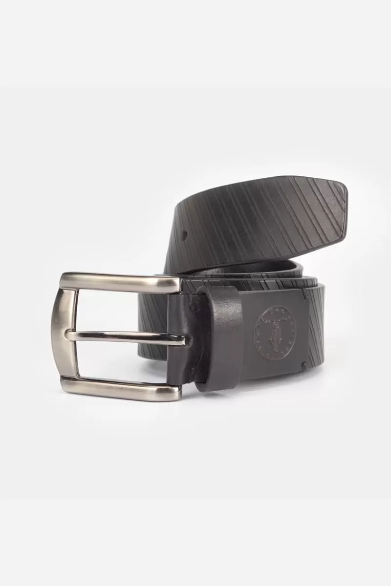 Le Temps des Cerises Ceintures-Ceinture Libar En Cuir Noir Black