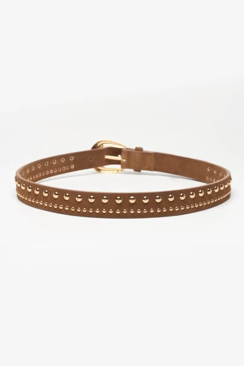 Le Temps des Cerises Ceintures-Ceinture Smara En Cuir Cognac