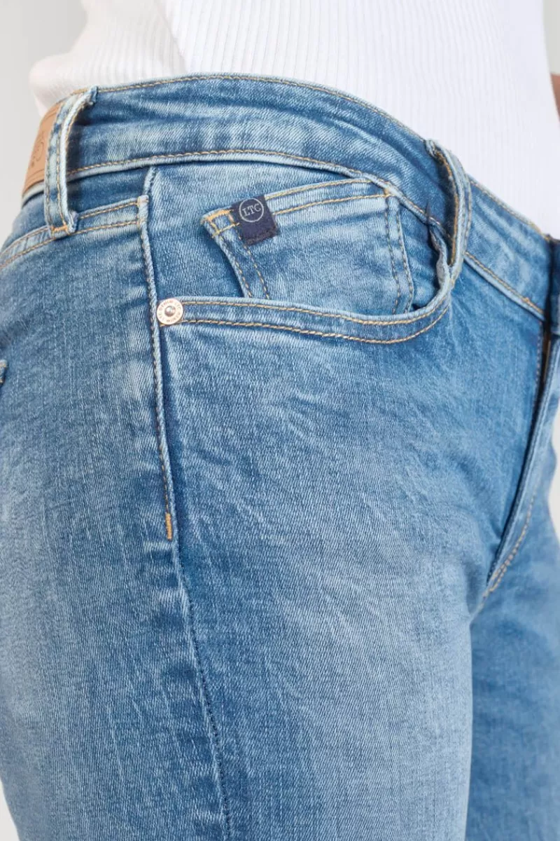 Le Temps des Cerises Jupes & Shorts-Corsaire Oriol En Jeans Bleu Delave Blue