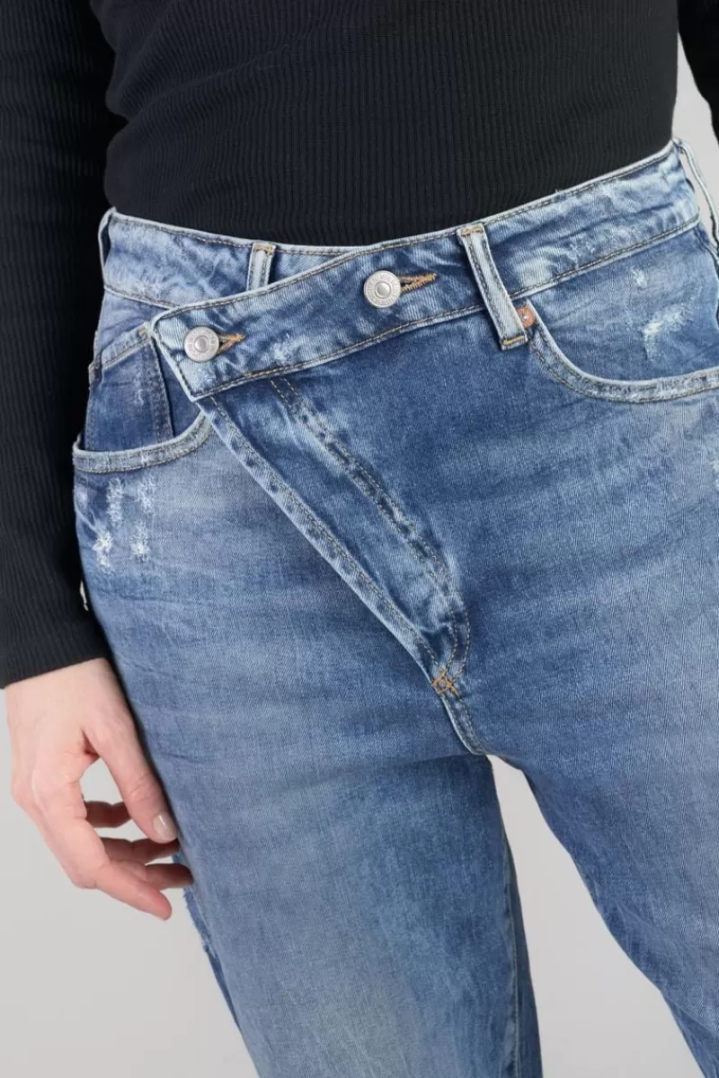 Le Temps des Cerises Coupe Boyfit-Cosy Boyfit 7/8Eme Jeans Destroy Vintage Bleu N°4 Blue