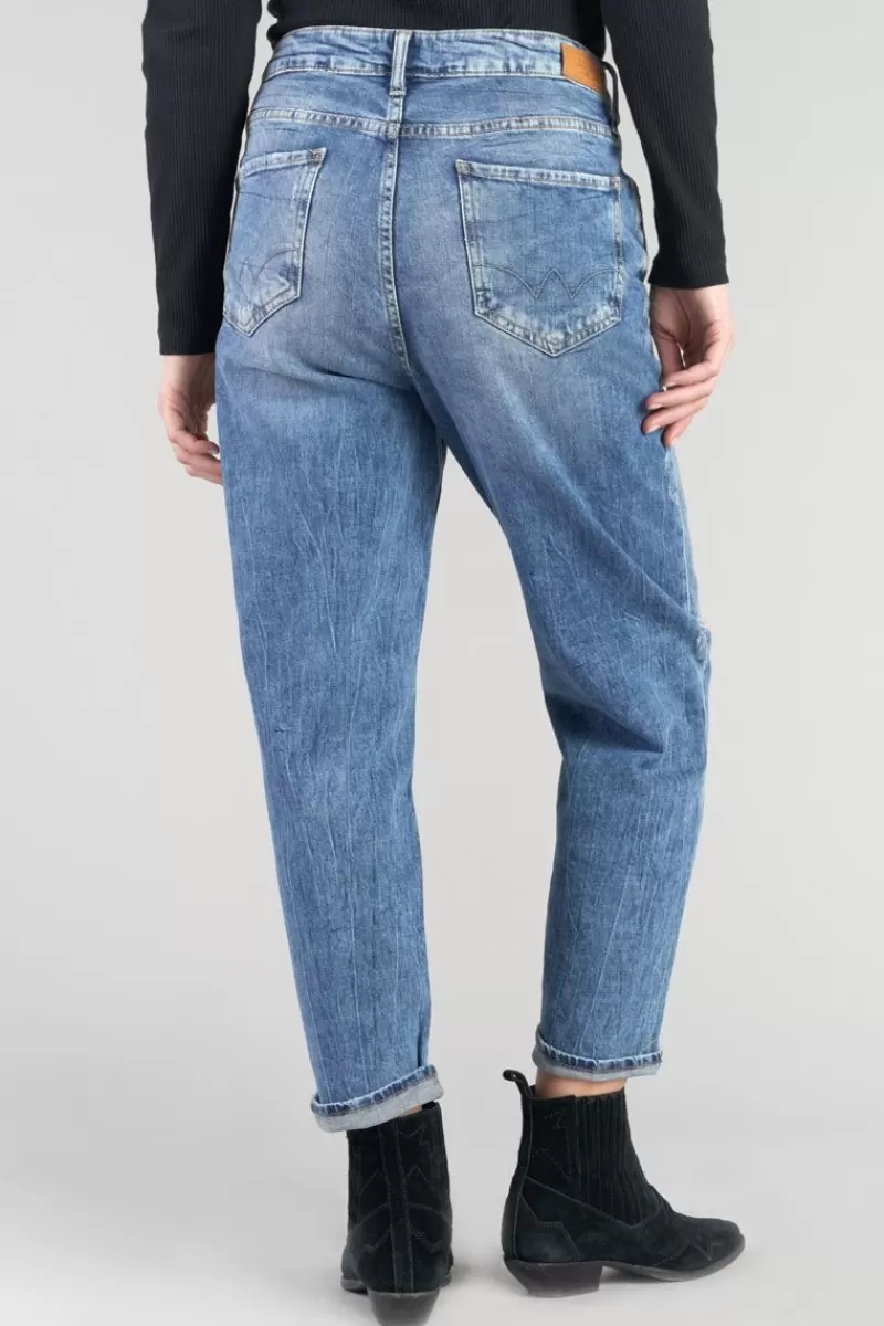 Le Temps des Cerises Coupe Boyfit-Cosy Boyfit 7/8Eme Jeans Destroy Vintage Bleu N°4 Blue
