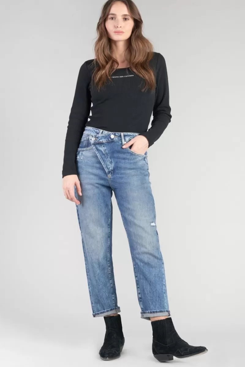 Le Temps des Cerises Coupe Boyfit-Cosy Boyfit 7/8Eme Jeans Destroy Vintage Bleu N°4 Blue