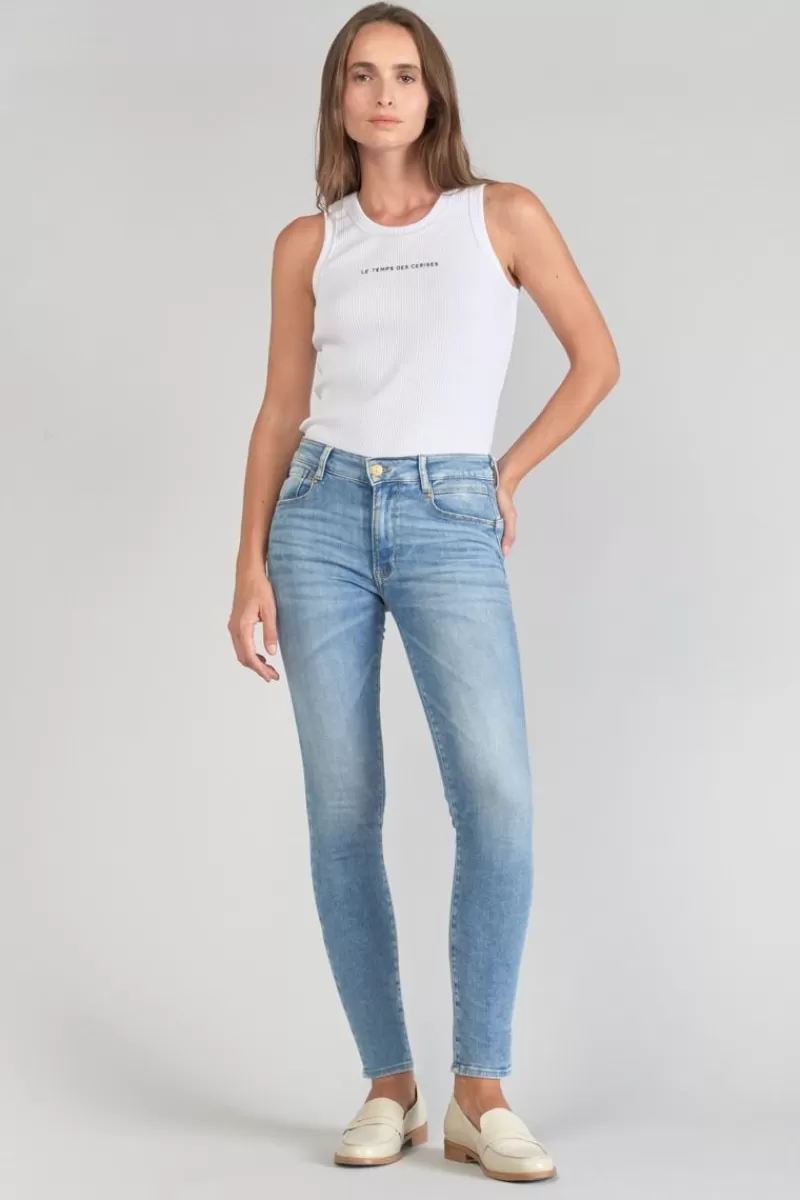 Le Temps des Cerises Coupe Slim-Dari Pulp Slim Taille Haute 7/8Eme Jeans Bleu N°4 Blue