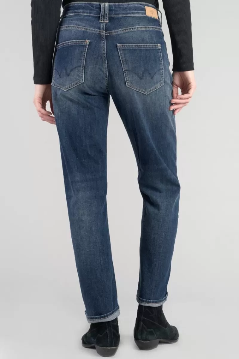 Le Temps des Cerises Coupe Mom-Fafa 400/18 Mom Taille Haute 7/8Eme Jeans Destroy Bleu N°3 Blue