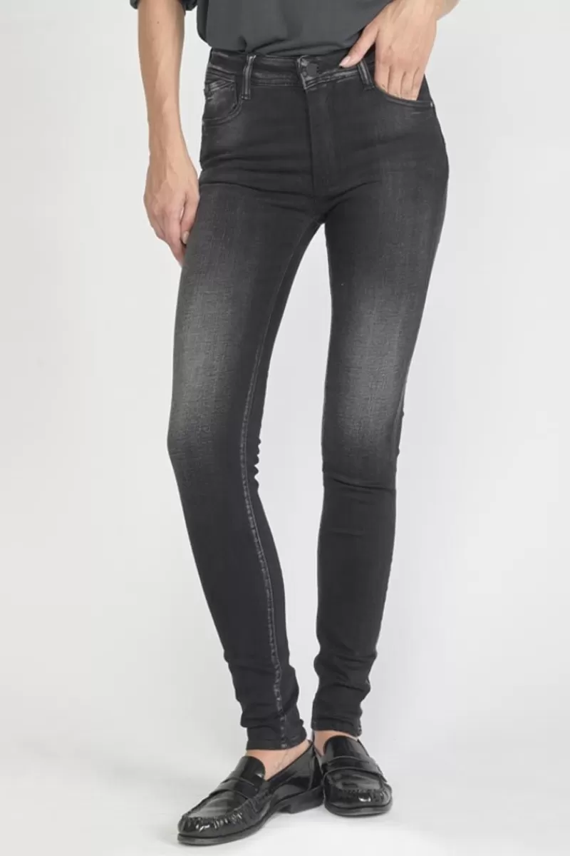 Le Temps des Cerises Coupe Slim-Foley Pulp Slim Taille Haute Jeans Noir N°1 Black / Black