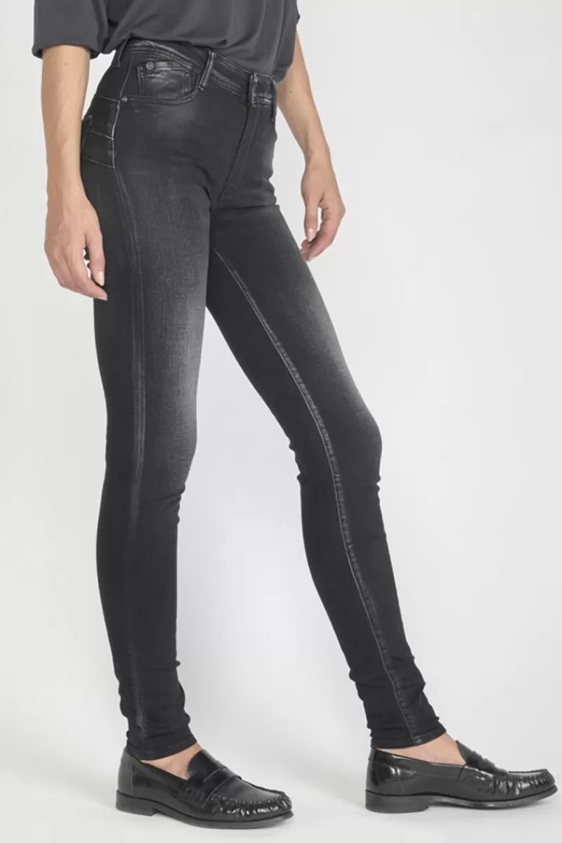 Le Temps des Cerises Coupe Slim-Foley Pulp Slim Taille Haute Jeans Noir N°1 Black / Black