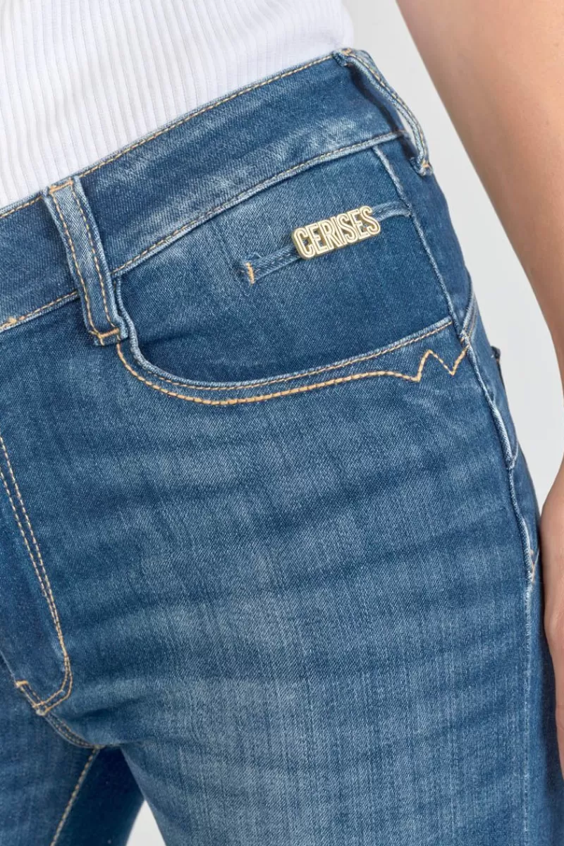 Le Temps des Cerises Coupe Slim-Kirr Pulp Slim Taille Haute 7/8Eme Jeans Bleu N°3 Blue