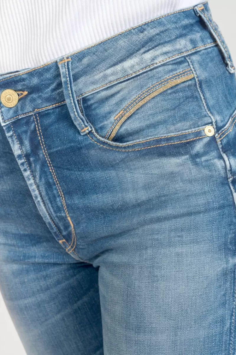Le Temps des Cerises Coupe Slim-Lump Pulp Slim Taille Haute 7/8Eme Jeans Bleu N°3 Blue / Black