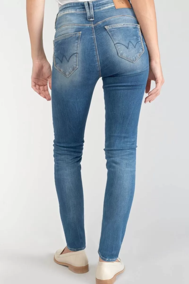Le Temps des Cerises Coupe Slim-Lump Pulp Slim Taille Haute 7/8Eme Jeans Bleu N°3 Blue / Black